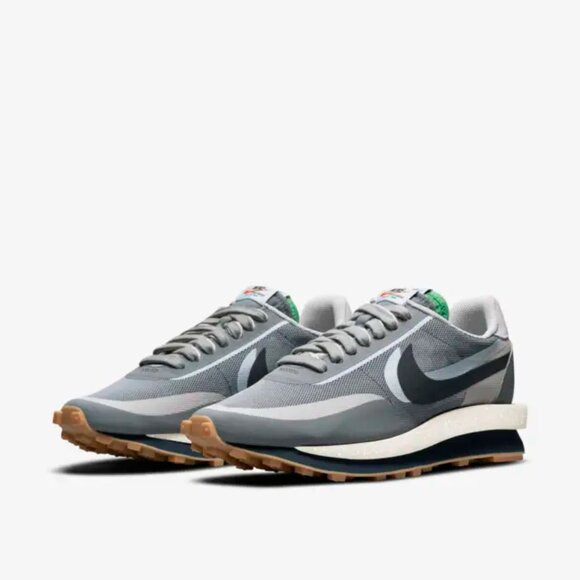 7M/8.5W - [NEW] Men's Nike LDWaffle x sacai x CLOT Shoes Grey DH3114-001 - Picture 6 of 9
